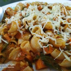 A picture of Cheese macaroni.
