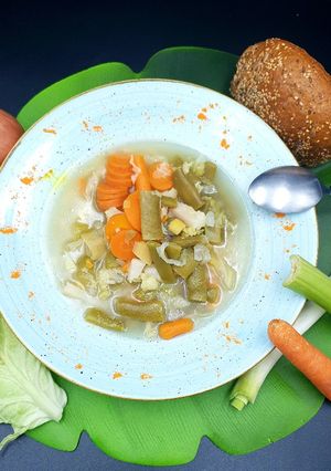 Una foto de Sopa de verduras