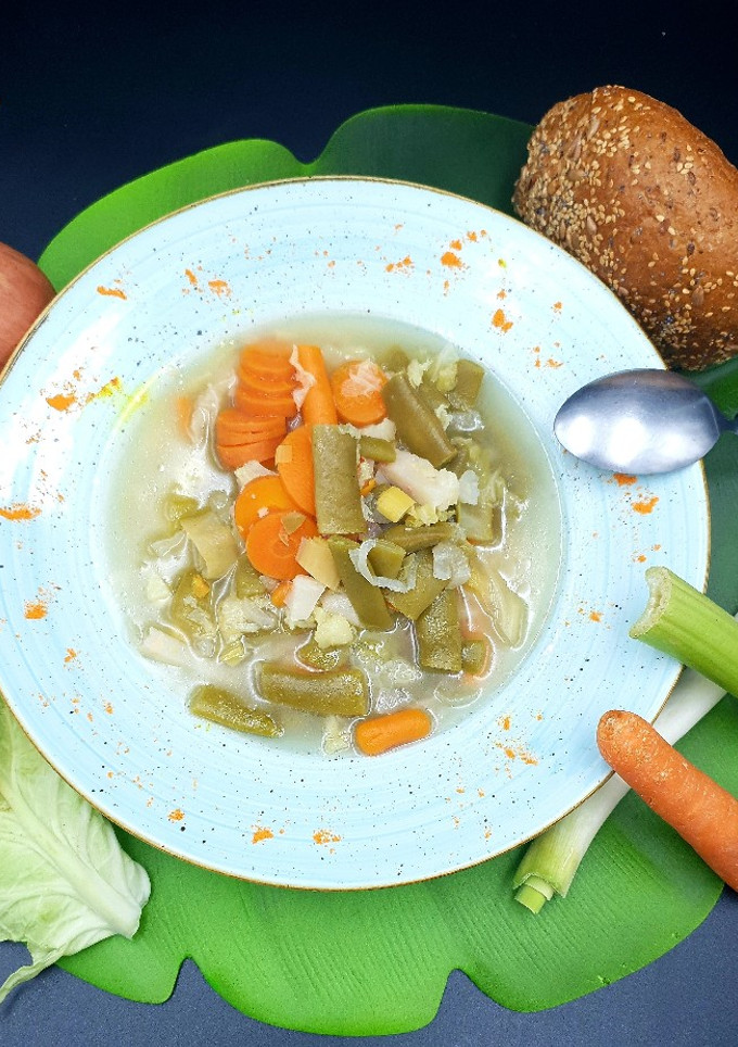 Una foto de Sopa de verduras