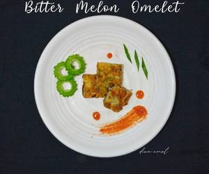 Resep Unik Bitter Melon Omelet  Telur Dadar Pare Sedap Nikmat