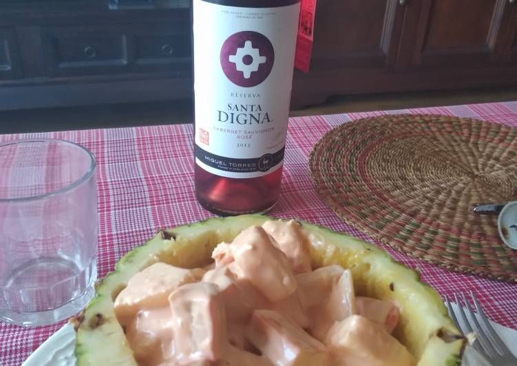 Cóctel de piña sencillo