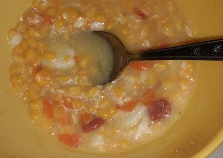 Creamy soup jagung ala zuppa soup