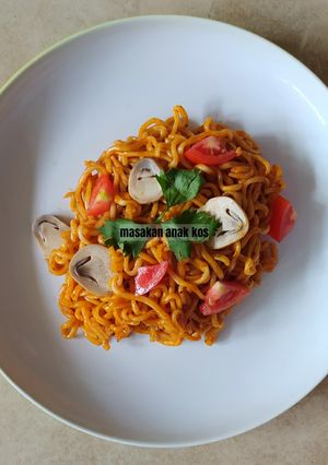 Foto resep Mie Samyang Carbonara KW / Gekikara Ramen Carbonara (Rp 7.000)
