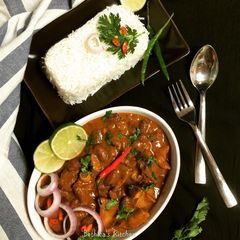 A picture of Rajma Mutton.