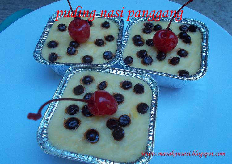 Puding Nasi Panggang