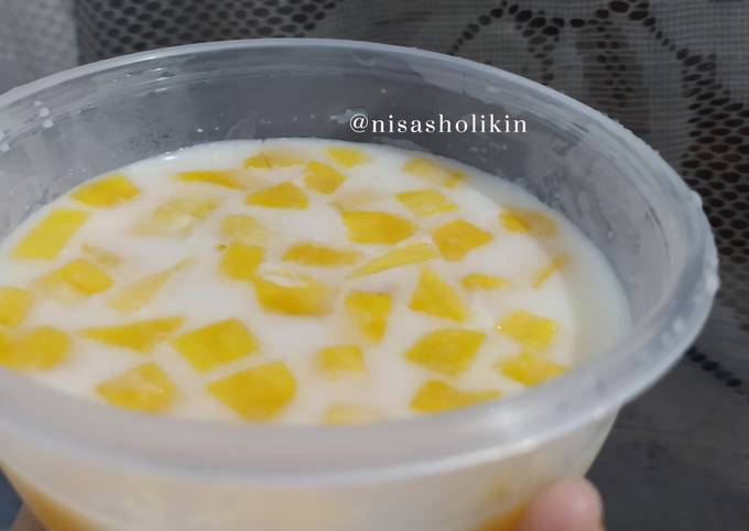Cara bikin 6. Puding Susu Nangka Cara bikin 6. Puding Susu Nangka