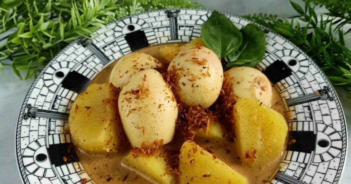 41 resep rendang telur tanpa santan enak dan sederhana ala 