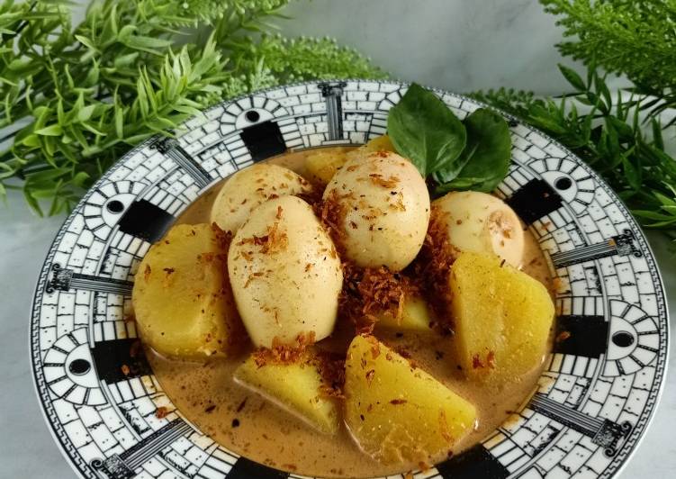 Cara Gampang Menyiapkan Rendang Telur, Kentang simple, Sempurna