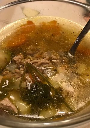 Darált hús leves recept fotója