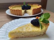 Una foto de tarta flan royal