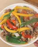 Thịt bò xào rau củ