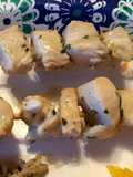 Rosemary asiago chicken kabobs