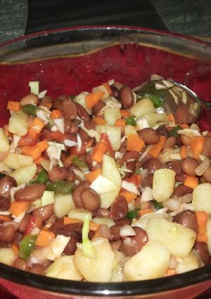 A picture of Red beans salad.