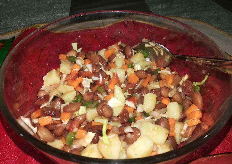 Steps to Make Super Quick Homemade Red beans salad