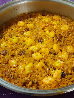 Una foto de Arroz de mar y monte para comodones