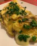 Omelette champiñón queso
