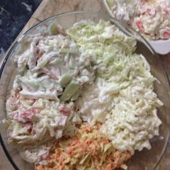 A picture of Russian salad.