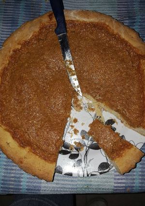 Una foto de Tarta de dulce de leche y coco