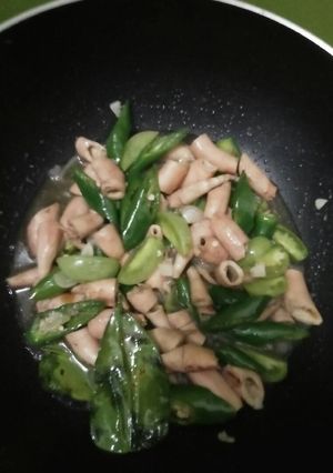 Foto resep Oseng Cumi Asin Cabe Ijo