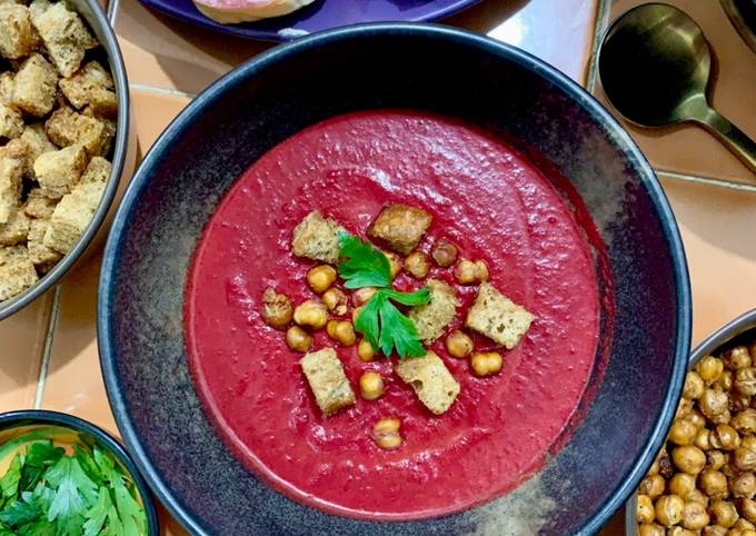 Recipe of Any-night-of-the-week Curried Beet Soup