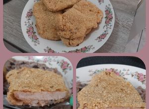 Foto de Bife de lombo suíno a milanesa na Air Fryer