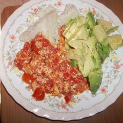 Omelette served with Ugali A picture of Omelette served with Ugali.