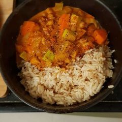 A picture of Coconut milk curry.