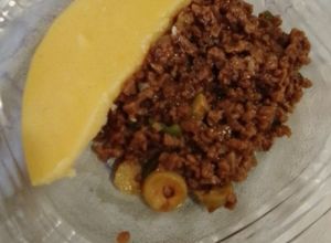 Foto de Polenta com proteína de soja
