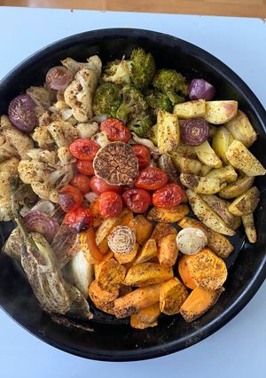 صورة لوصفة صينية خضار مشويةً