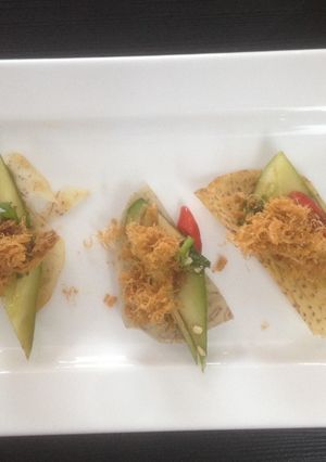Hình của món Nộm Wasabi (chay).
