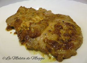 Foto principal de Lomo a la mostaza con salsa de vino y naranja