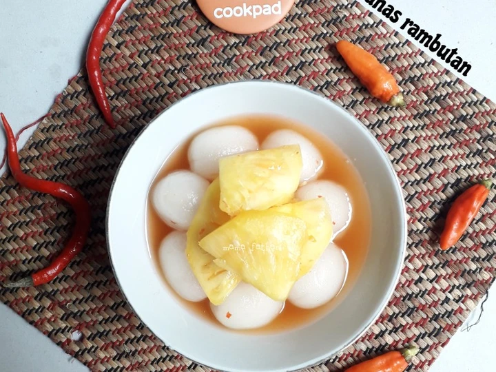 Easy Steps Make Recipes Asinan nanas rambutan the So Delicious So Delicious.