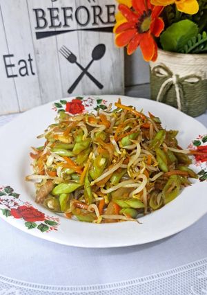 Foto resep Tumis Taoge Buncis Wortel Sat -Set 5 Menit Jadi