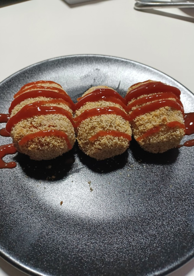 Una foto de Croquetas de coliflor veganas