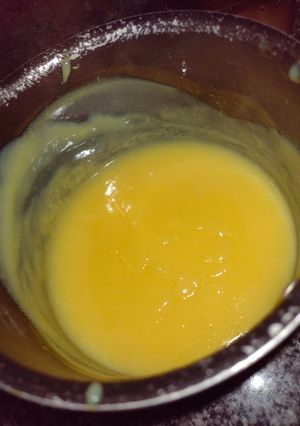 Una foto de Crema Pastelera sin huevo!