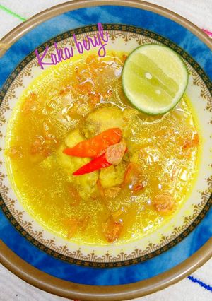 Foto resep Sup tulang kakap putih kuah kuning 🐟🆗