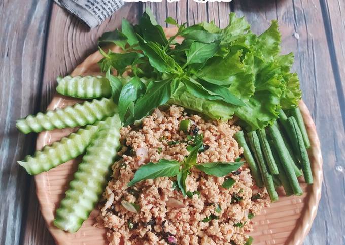 Ternyata begini loh! Resep buat Larb Gai (ลาบไก่) - Salad Ayam khas Thailand yang istimewa