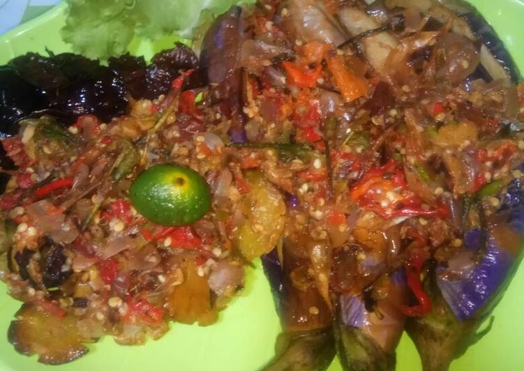 Pecak terong jengkol semua bagian Mm Anna 😘😍💜