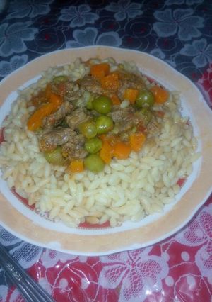 صورة لوصفة لسان الطير بالمرق