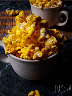 A picture of Cheesy Turmeric popcorn.