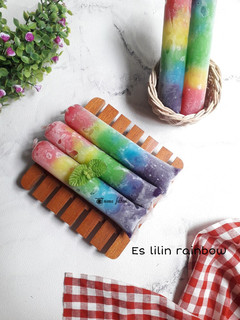 Foto resep Es lilin rainbow nutrijell