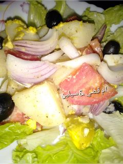 صورة لوصفة سلطة الخضر