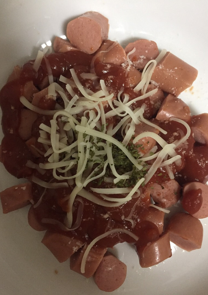 Una foto de Salchichas con queso