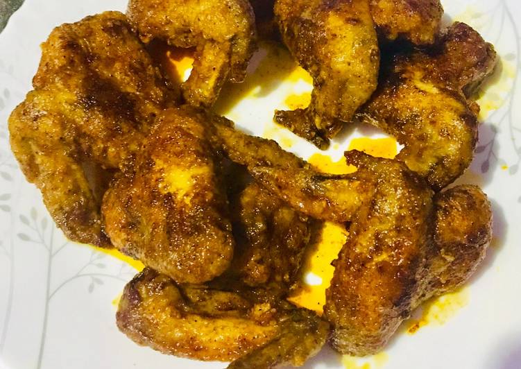 Step-by-Step Guide to Prepare Ultimate Chicken wings with spiced melted butter glaze