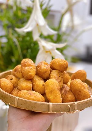 Hình của món Khoai lang kén.