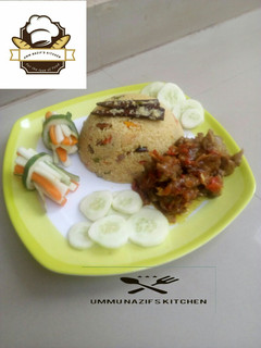 A picture of Special cous cous jollof.