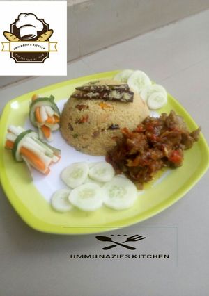 A picture of Special cous cous jollof.