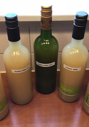 A picture of California Farm Quince White Wine.