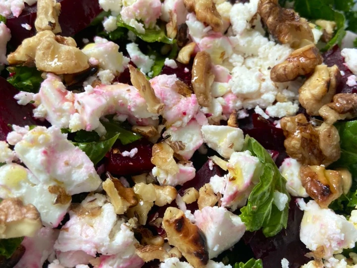 Easy Ways Prepare Recipes Roast beetroot salad - vegetarian (vegan option) the So Delicious Tasty.