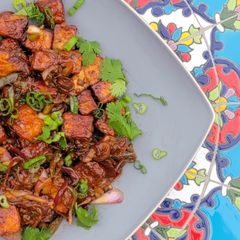 A picture of Chilli Paneer- Air Fryer Recipe. Hakka Restaurant Style but Healthier.